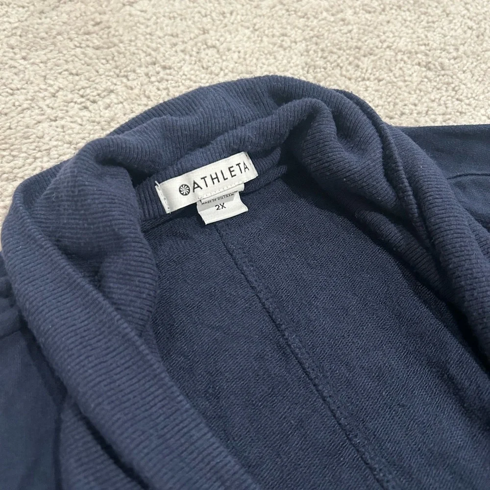 Athleta Pranayama Restore Wrap cardigan navy blue 2X - Picture 5 of 11